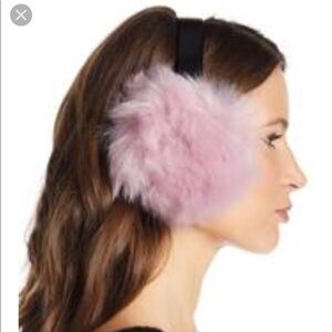 New Winter’s Pink Fur Earmuffs headwear C11